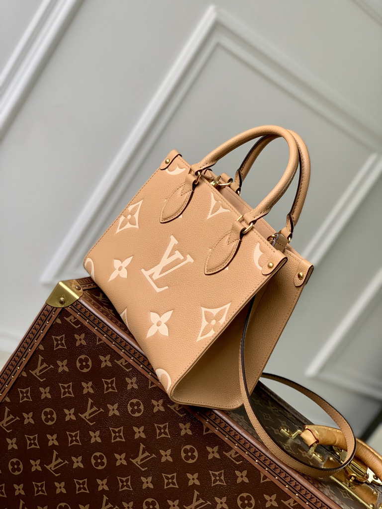 Louis Vuitton Onthego PM Bag M12513 Brown Leather - Default Title - View 2