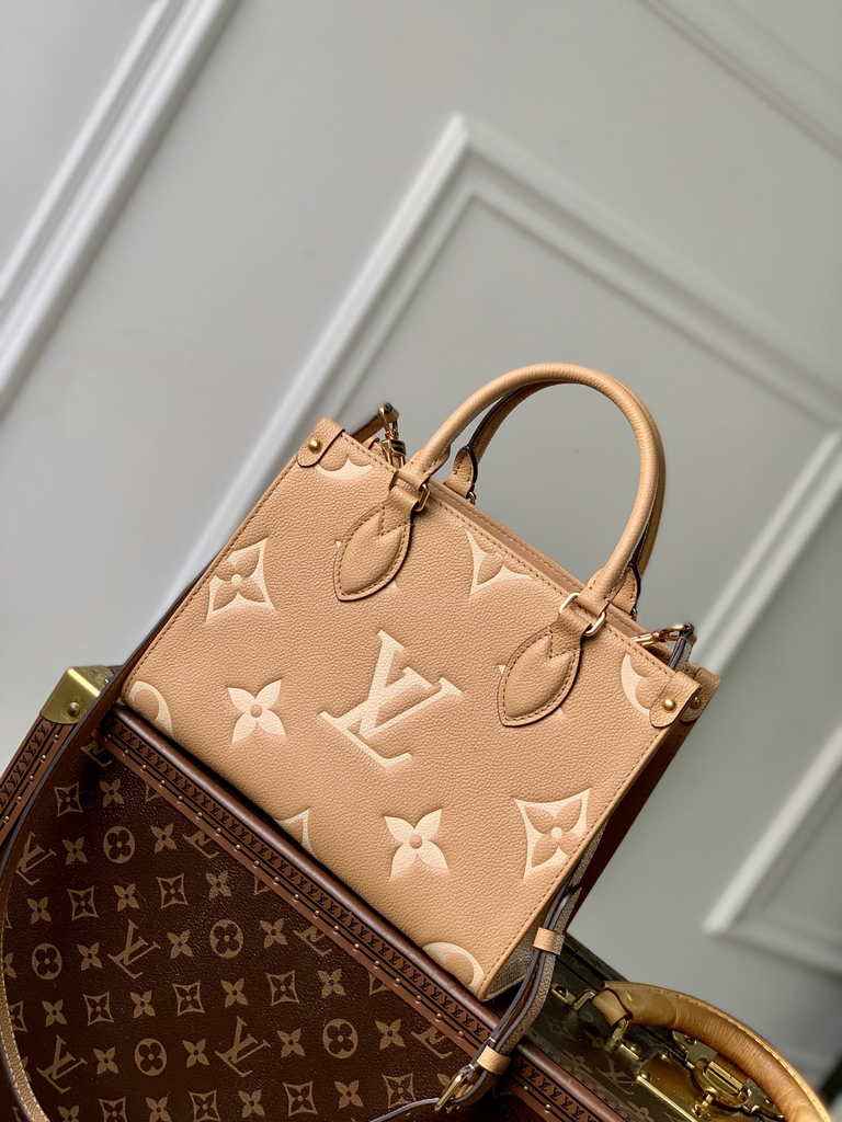 Louis Vuitton Onthego PM Bag M12513 Brown Leather - Default Title - View 3