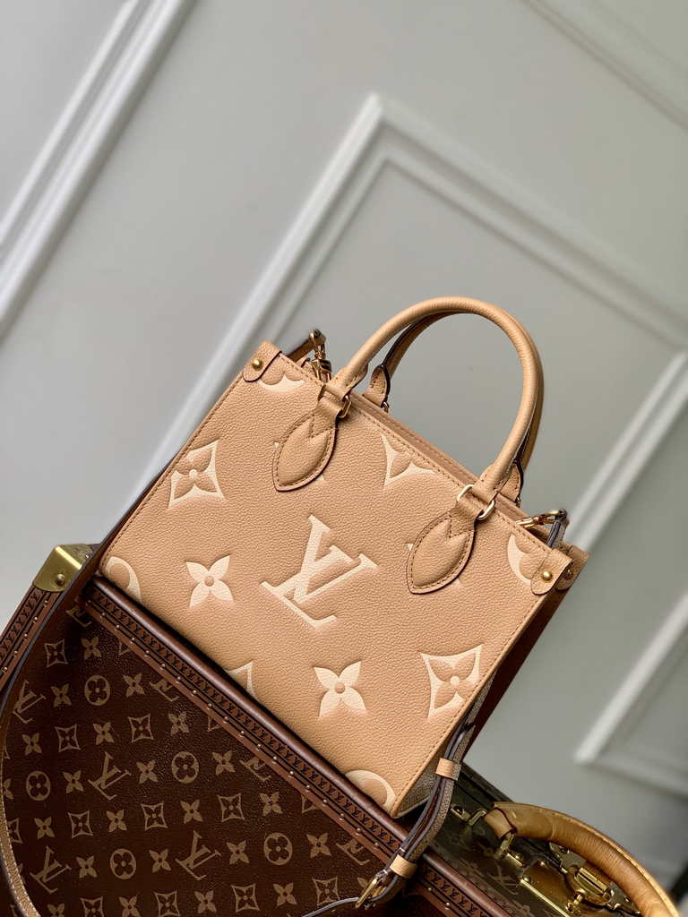 Louis Vuitton Onthego PM Bag M12513 Brown Leather - Default Title - View 3