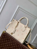 Louis Vuitton OnTheGo PM Bag M14403 Beige Leather - Default Title - View 1