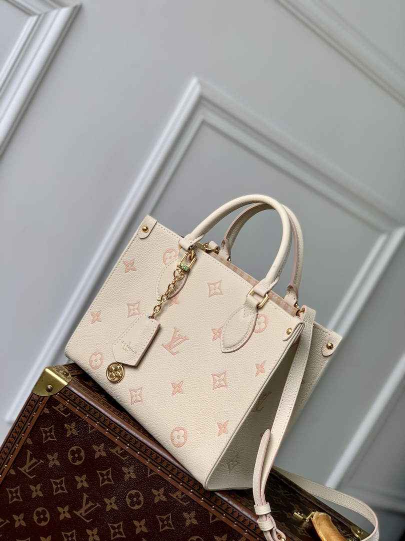 Louis Vuitton OnTheGo PM Bag M14403 Beige Leather - Default Title - View 2