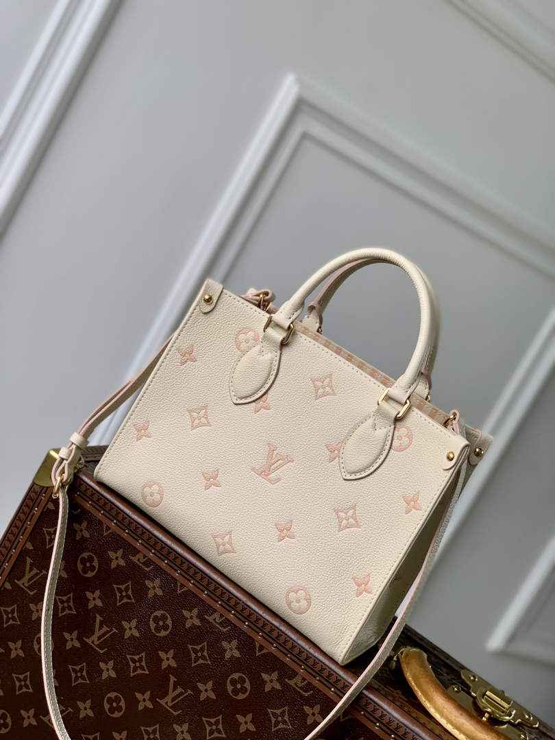 Louis Vuitton OnTheGo PM Bag M14403 Beige Leather - Default Title - View 3