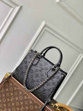 Louis Vuitton OnTheGo PM Bag M14576 Black Leather - Default Title - View 1
