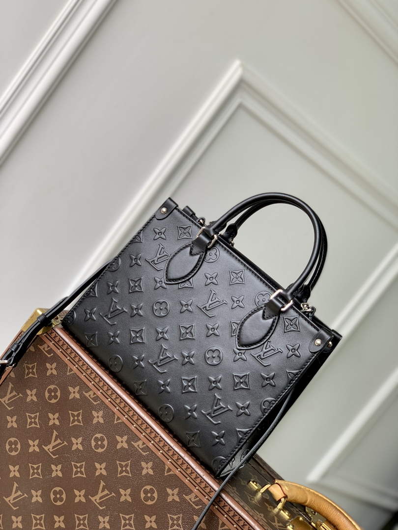 Louis Vuitton OnTheGo PM Bag M14576 Black Leather - Default Title - View 3