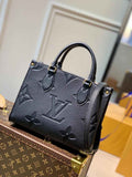 Louis Vuitton Onthego PM Bag M45653 Black Leather - Default Title - View 1
