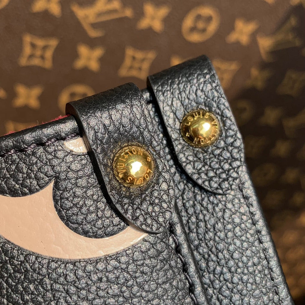 Louis Vuitton Onthego PM Bag M45659 Black Beige Leather - Default Title - View 6