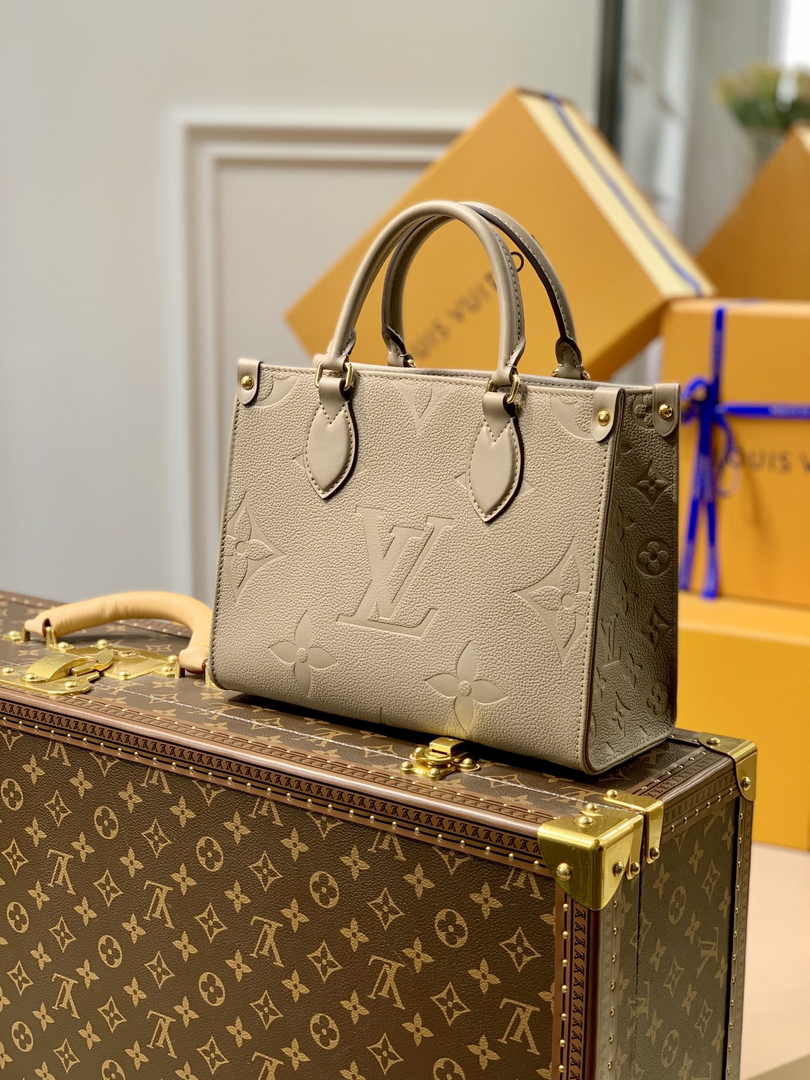Louis Vuitton Onthego PM Bag M45660 Gray Leather - Default Title - View 2