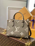 Louis Vuitton Onthego PM Bag M45779 Beige Cream Leather - Default Title - View 1