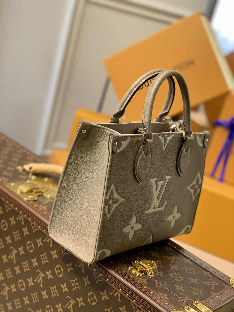 Louis Vuitton Onthego PM Bag M45779 Beige Cream Leather - Default Title - View 2