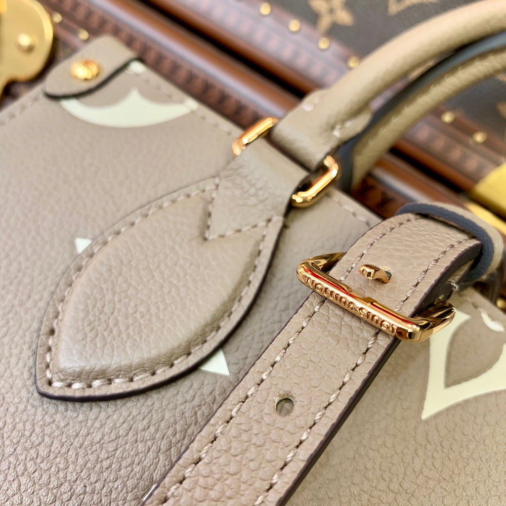 Louis Vuitton Onthego PM Bag M45779 Beige Cream Leather - Default Title - View 5