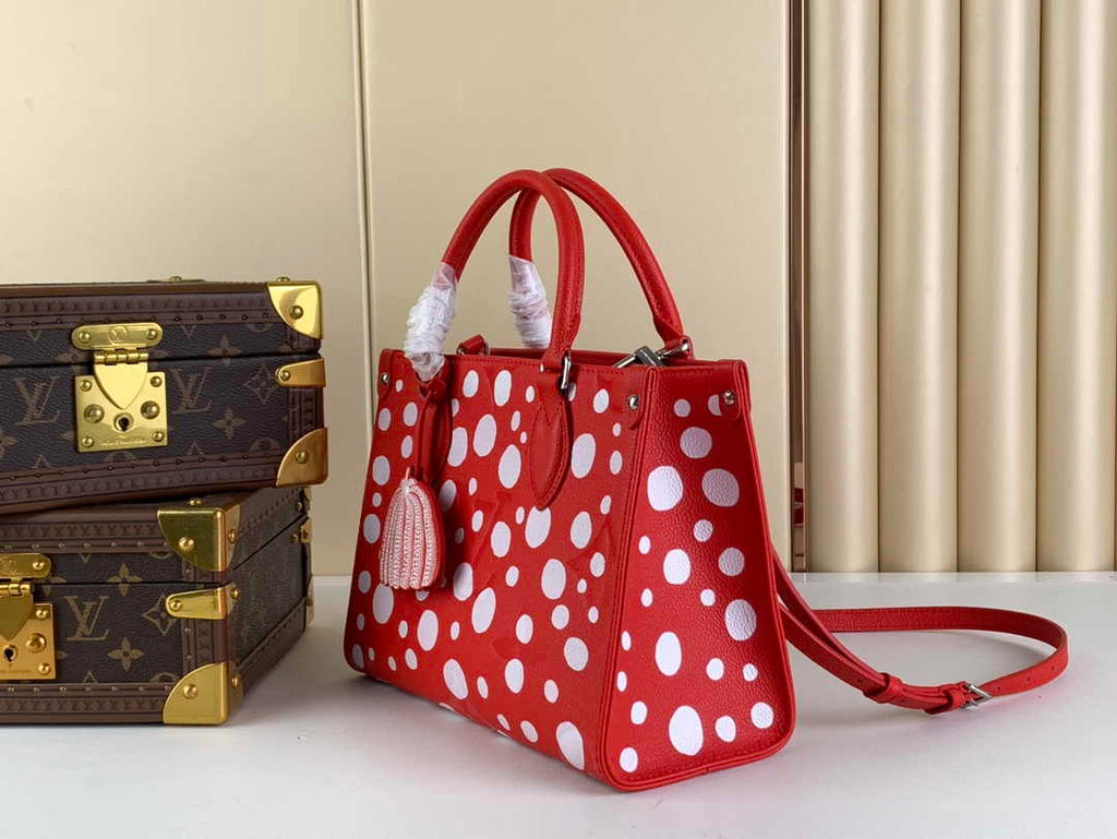 Louis Vuitton Onthego PM Bag M46412 Red white Leather - Default Title - View 2