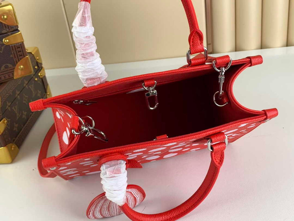 Louis Vuitton Onthego PM Bag M46412 Red white Leather - Default Title - View 8