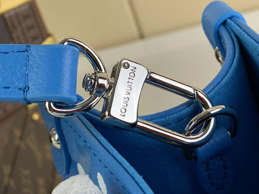 Louis Vuitton Onthego PM Bag M46424 Blue White Leather - Default Title - View 5