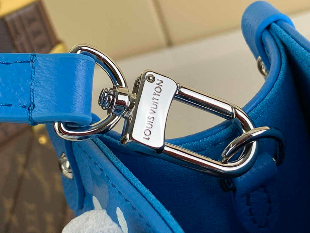 Louis Vuitton Onthego PM Bag M46424 Blue White Leather - Default Title - View 5