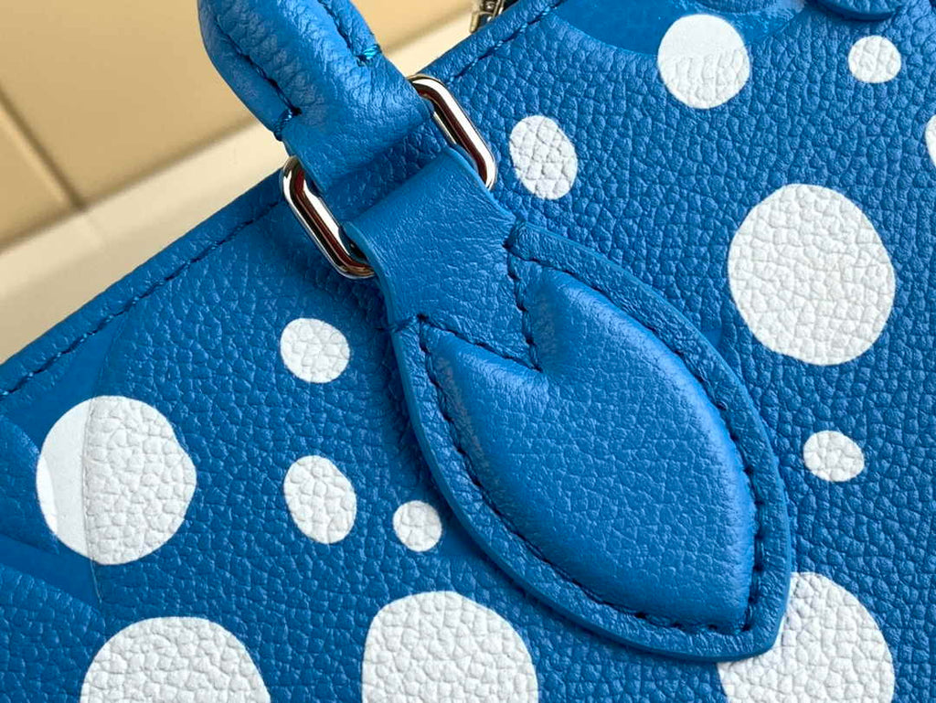 Louis Vuitton Onthego PM Bag M46424 Blue White Leather - Default Title - View 7