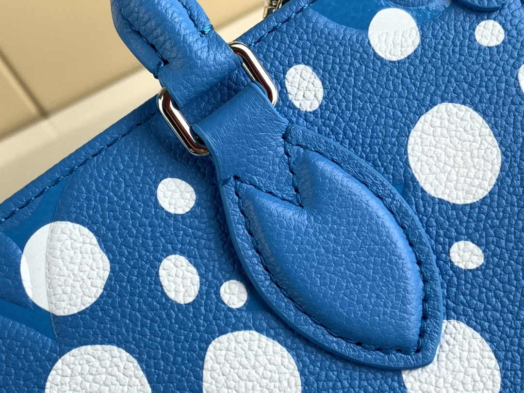 Louis Vuitton Onthego PM Bag M46424 Blue White Leather - Default Title - View 7