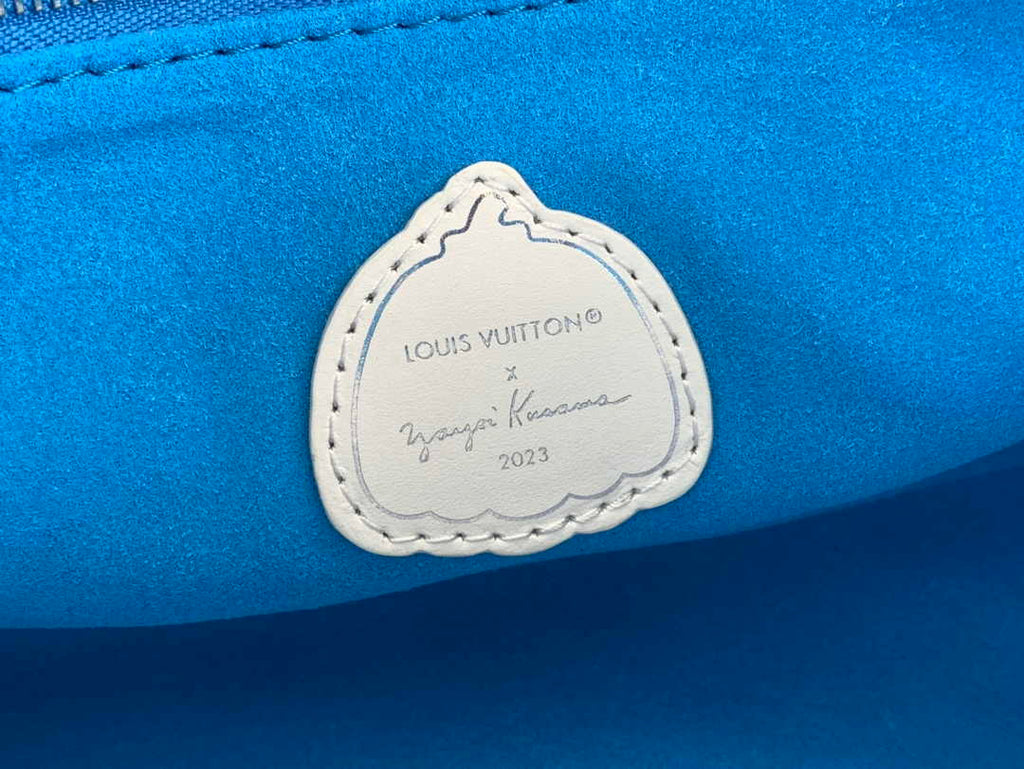 Louis Vuitton Onthego PM Bag M46424 Blue White Leather - Default Title - View 9