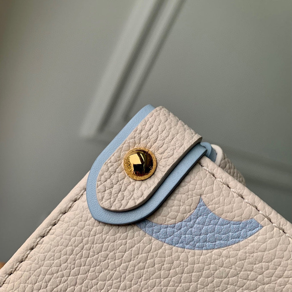 Louis Vuitton Onthego PM Bag M46513 Blue Leather - Default Title - View 4
