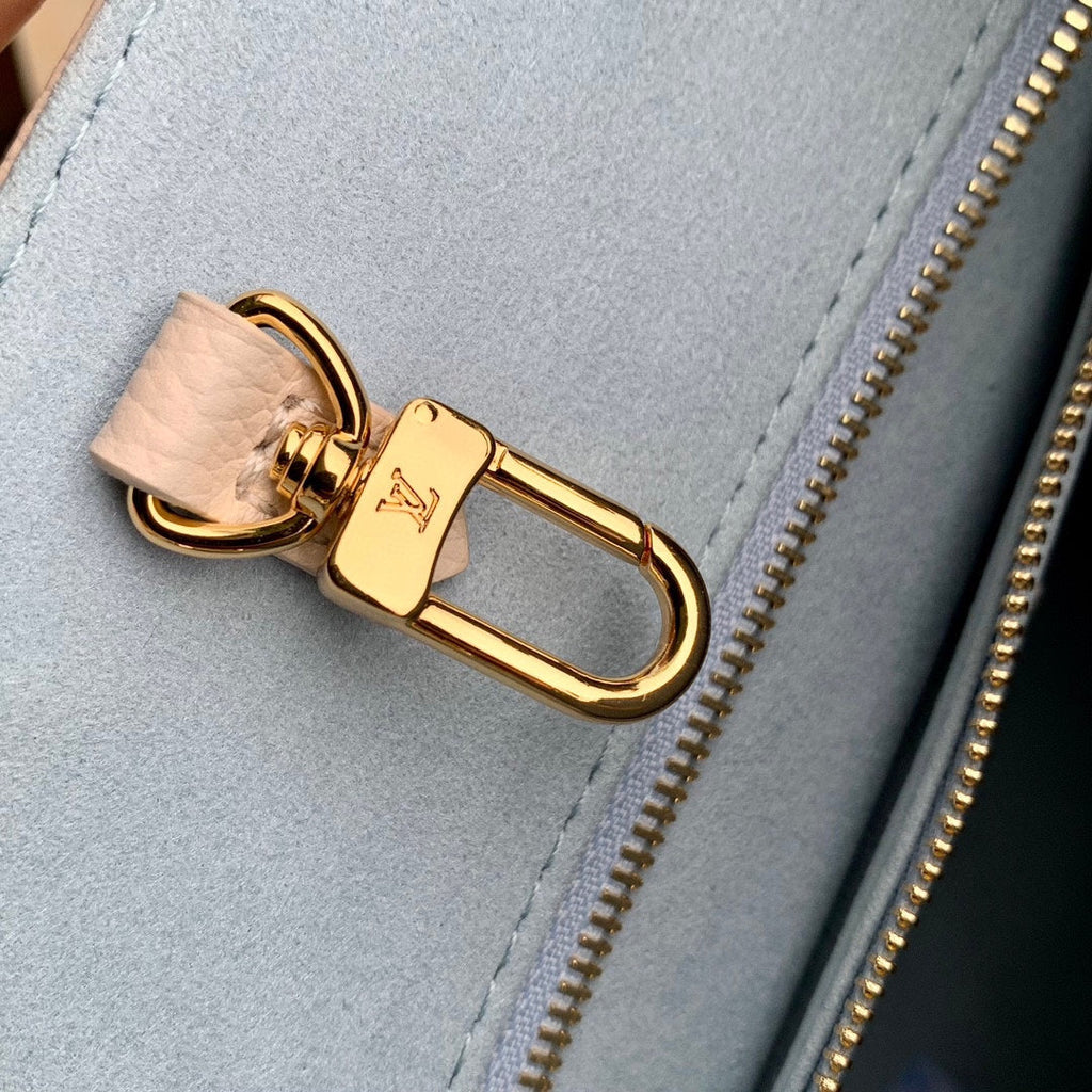 Louis Vuitton Onthego PM Bag M46513 Blue Leather - Default Title - View 6