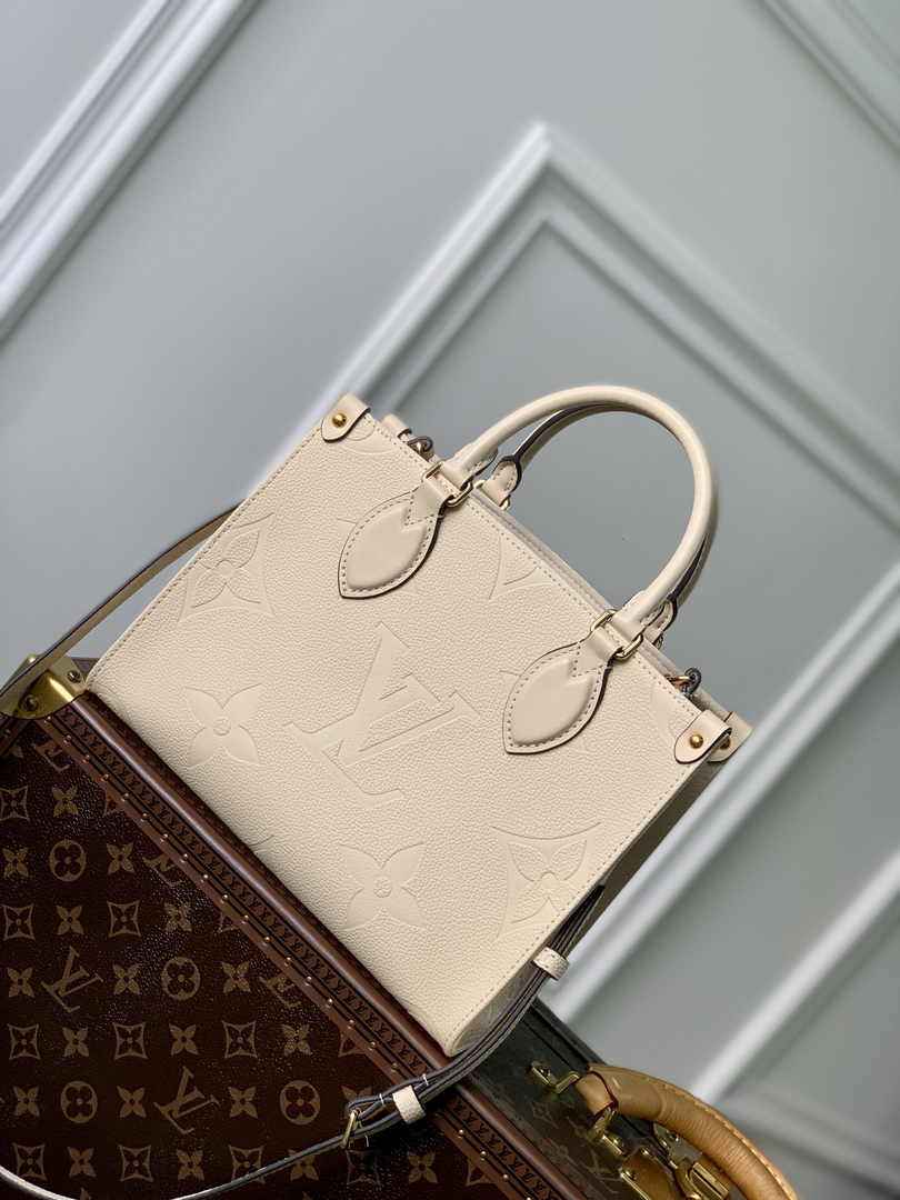 Louis Vuitton Onthego PM Bag M46569 Crème Beige - Default Title - View 1