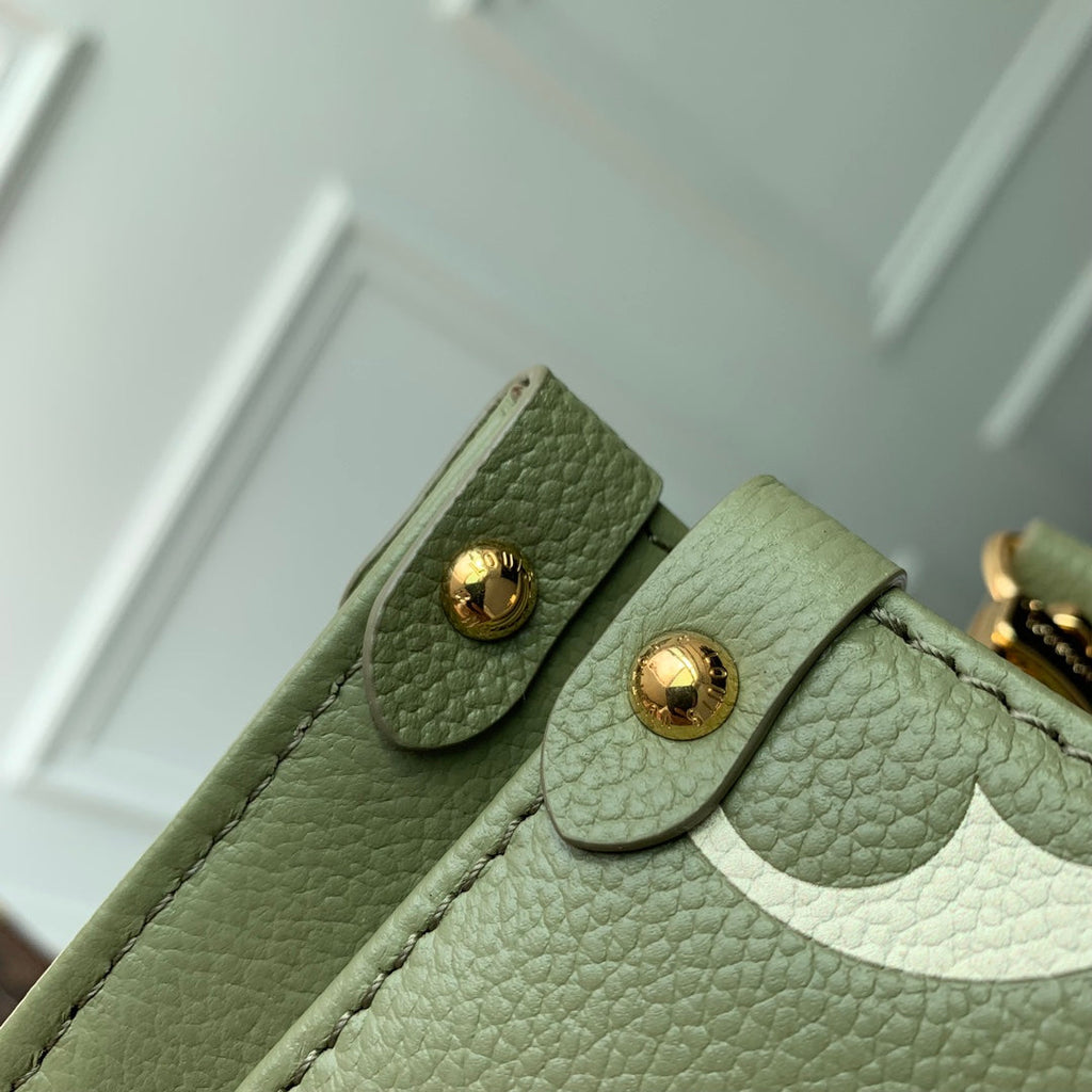 Louis Vuitton Onthego PM Bag M46647 Light Khaki Leather - Default Title - View 5