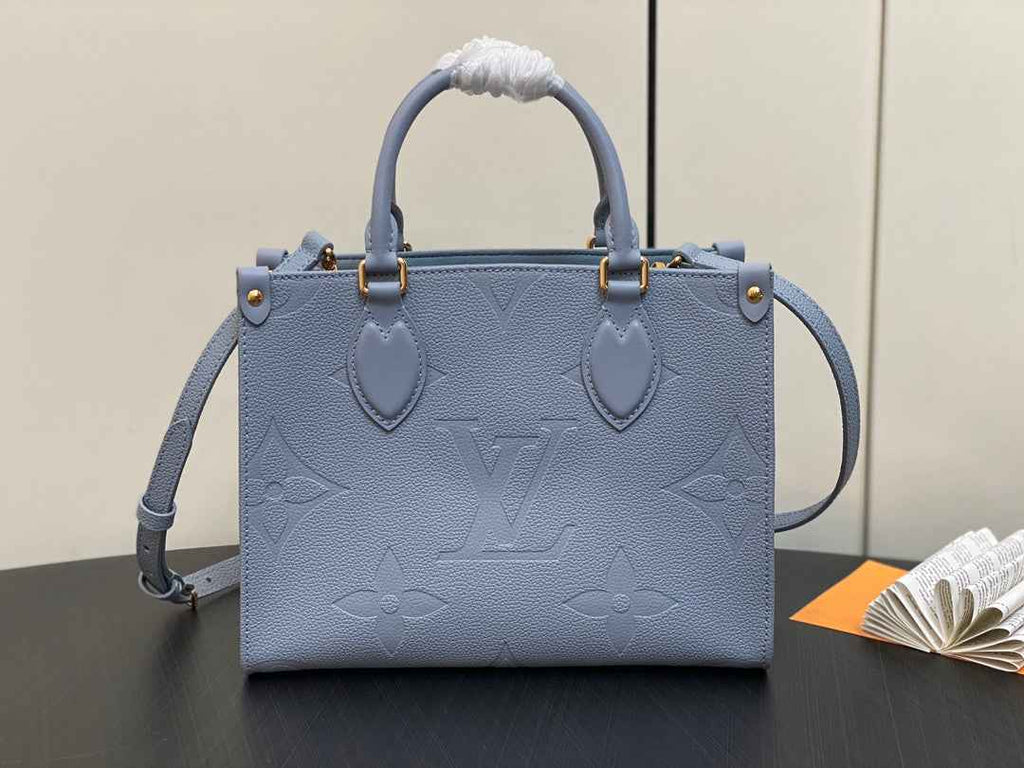 Louis Vuitton OnTheGo PM Bag M46840 Blue Hour Leather - Default Title - View 1