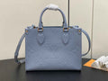 Louis Vuitton OnTheGo PM Bag M46840 Blue Hour Leather - Default Title - View 1
