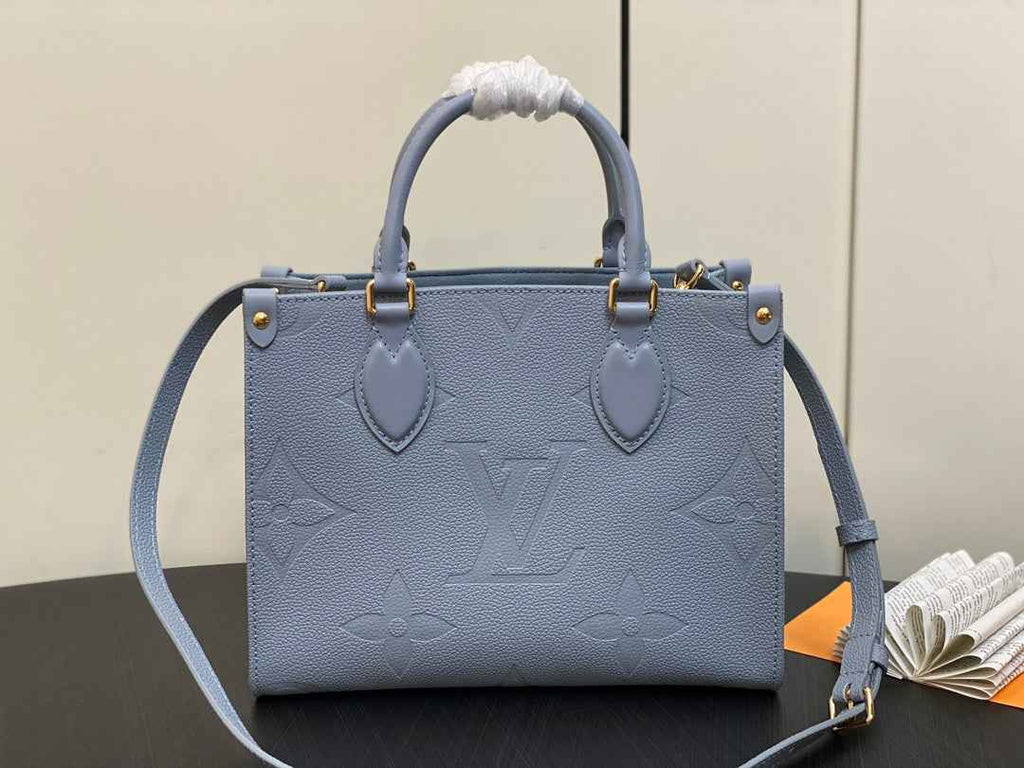 Louis Vuitton OnTheGo PM Bag M46840 Blue Hour Leather - Default Title - View 3