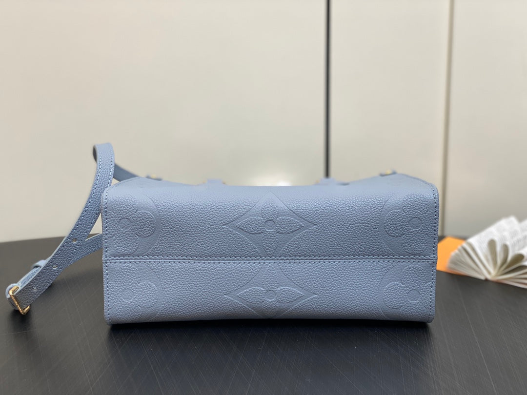 Louis Vuitton OnTheGo PM Bag M46840 Blue Hour Leather - Default Title - View 6