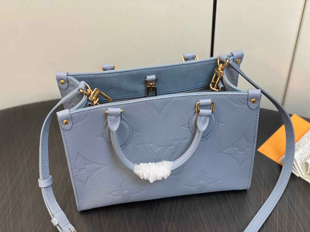 Louis Vuitton OnTheGo PM Bag M46840 Blue Hour Leather - Default Title - View 4