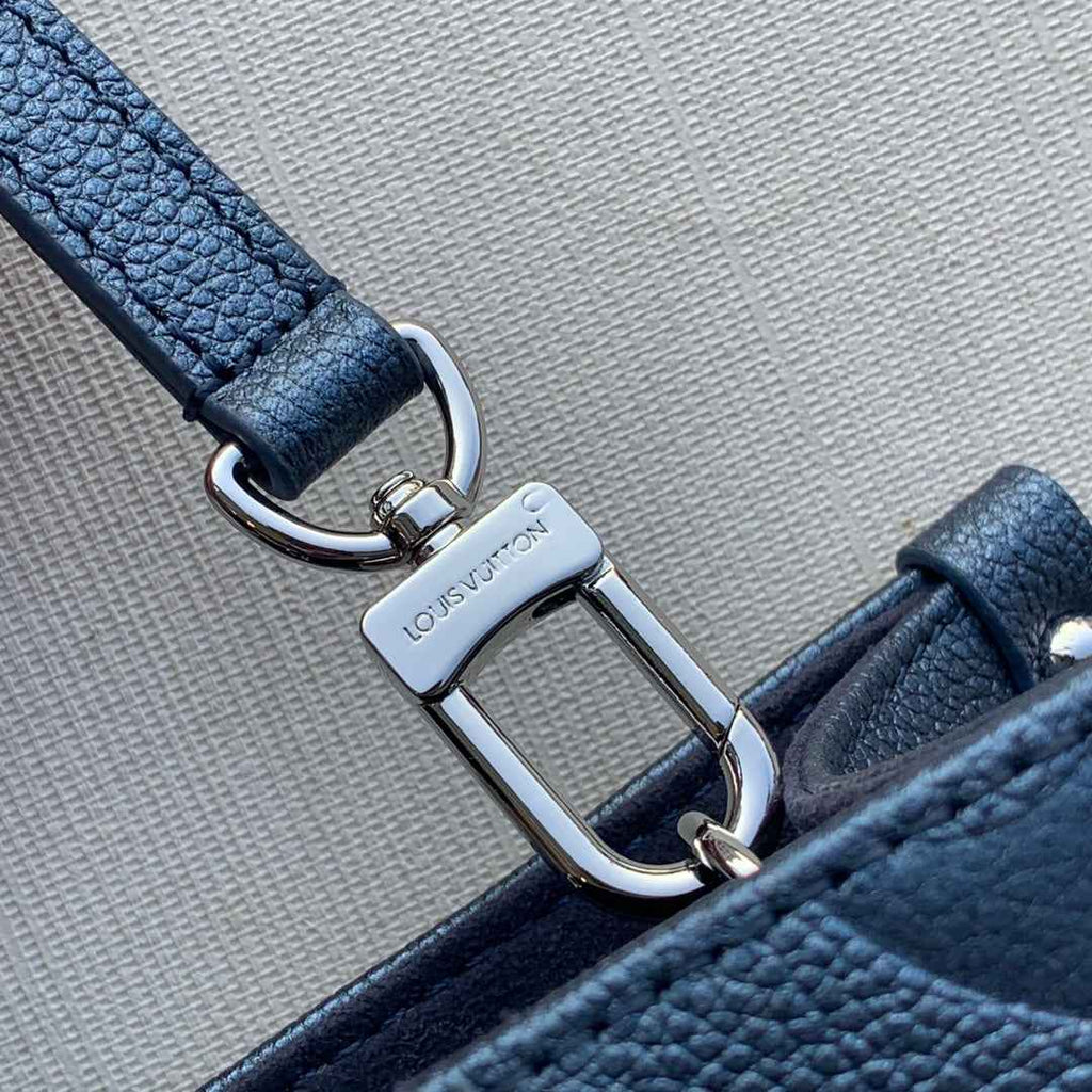 Louis Vuitton Onthego PM Bag M58956 Navy Blue Leather - Default Title - View 4