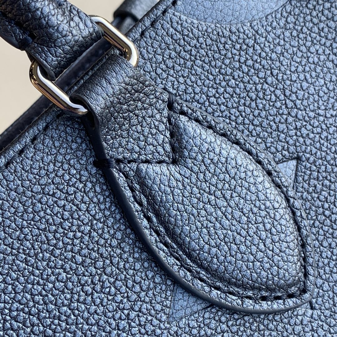 Louis Vuitton Onthego PM Bag M58956 Navy Blue Leather - Default Title - View 5