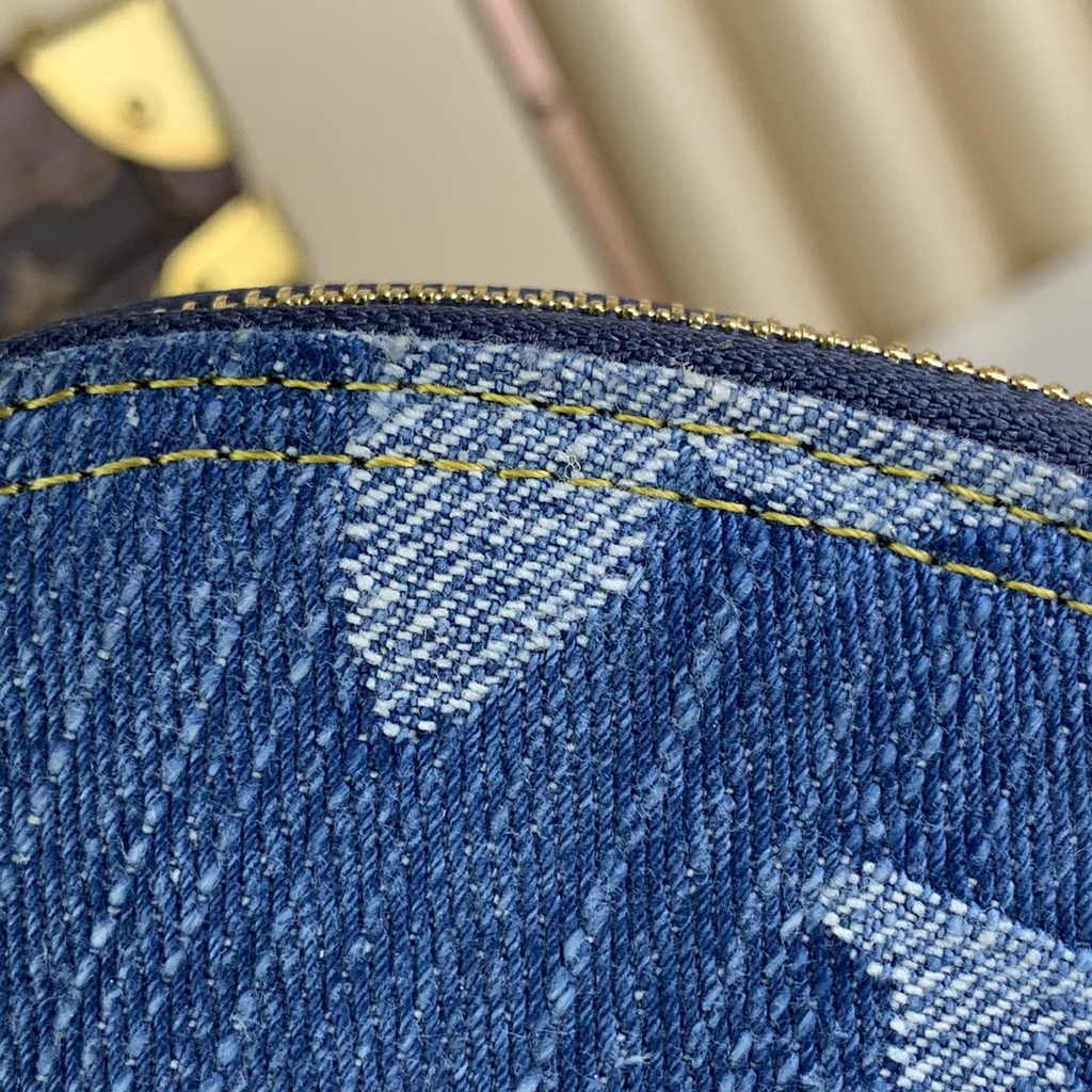 Louis Vuitton Pochette Cosmétique PM Bag M24316 Blue Denim - Default Title - View 6