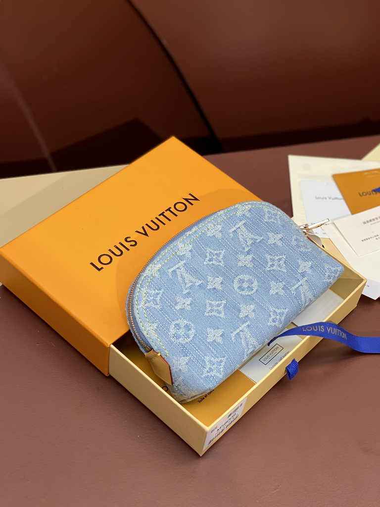 Louis Vuitton Pochette Cosmétique PM Bag M83616 Sky Blue Denim - Default Title - View 2