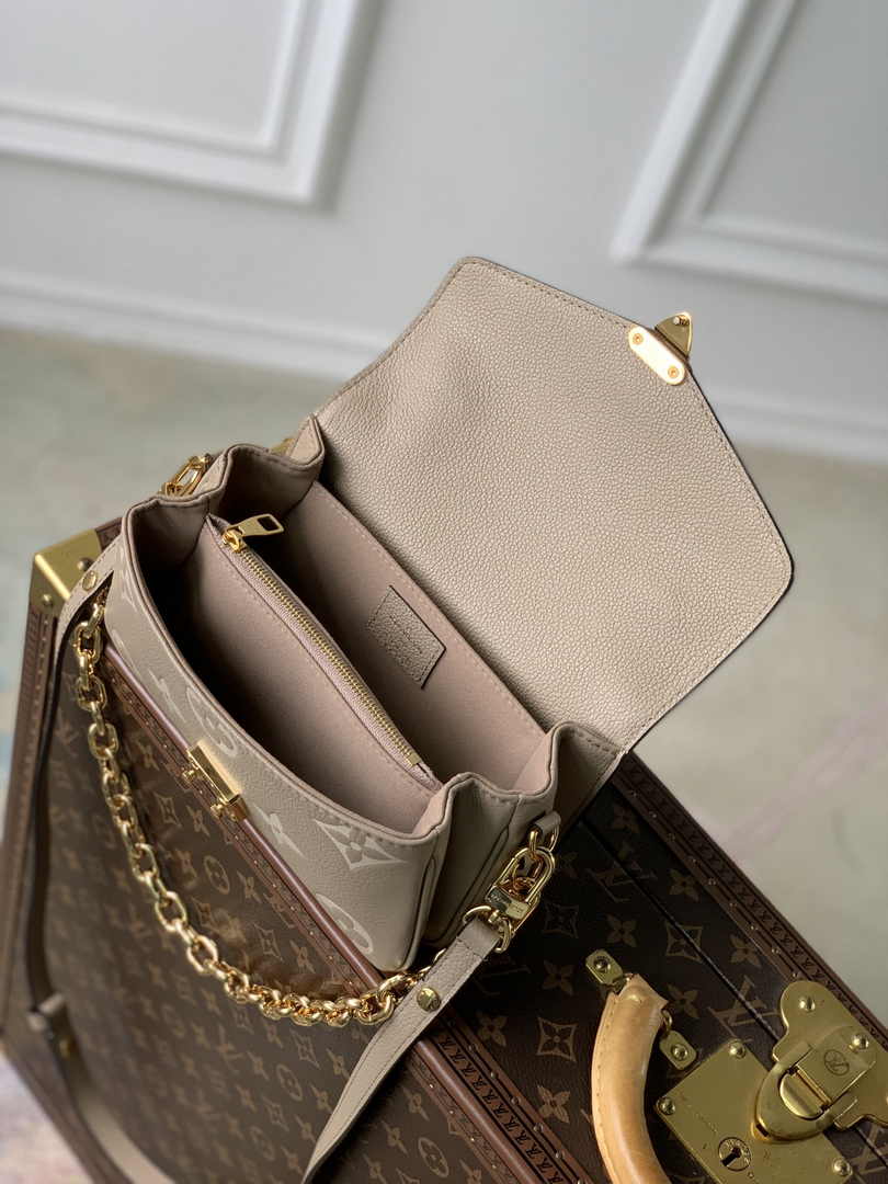 Louis Vuitton Pochette Métis East West M23081 Gray Empreinte Leather - Default Title - View 7
