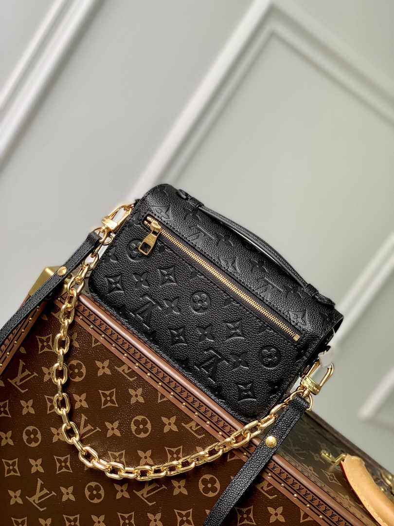Louis Vuitton Pochette Métis East West M46595 Black Empreinte Leather - Default Title - View 3
