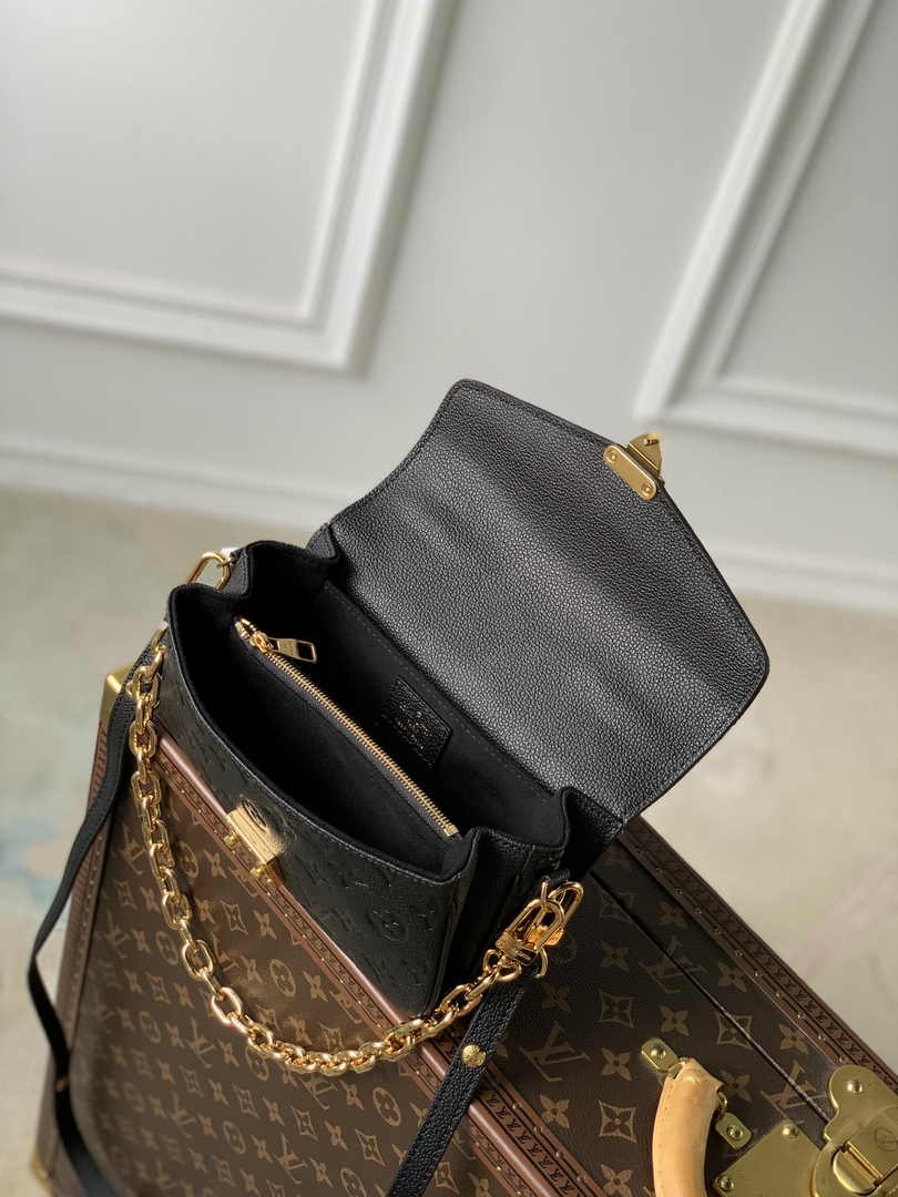 Louis Vuitton Pochette Métis East West M46595 Black Empreinte Leather - Default Title - View 8