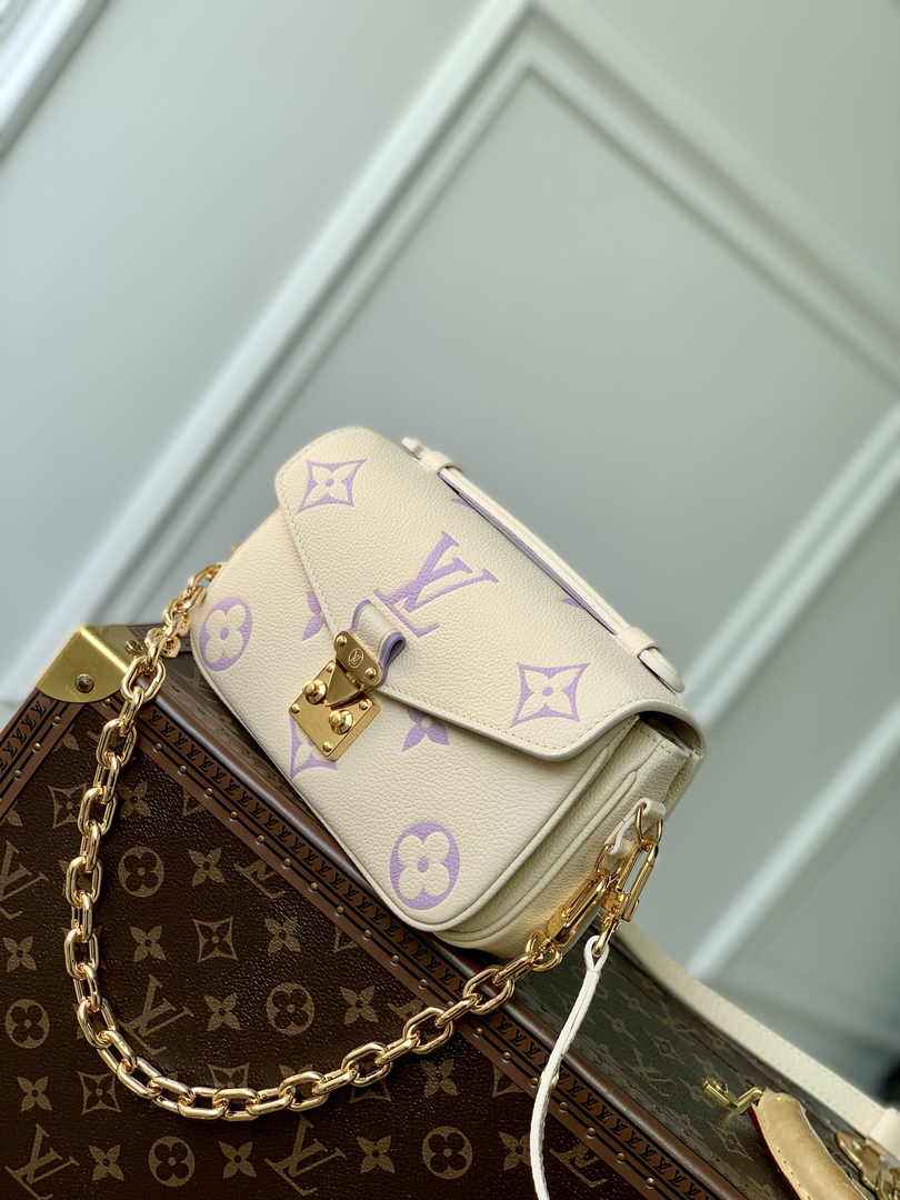 Louis Vuitton Pochette Métis East West M46596 Purple Empreinte Leather - Default Title - View 3