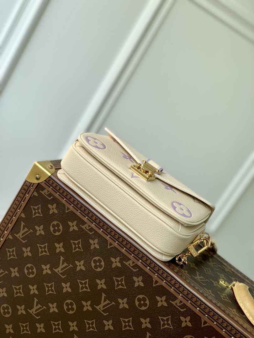 Louis Vuitton Pochette Métis East West M46596 Purple Empreinte Leather - Default Title - View 4