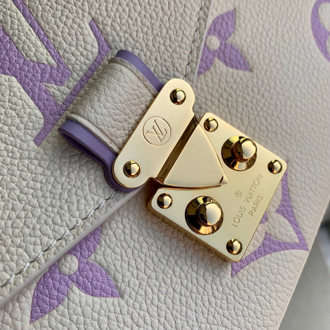 Louis Vuitton Pochette Métis East West M46596 Purple Empreinte Leather - Default Title - View 5