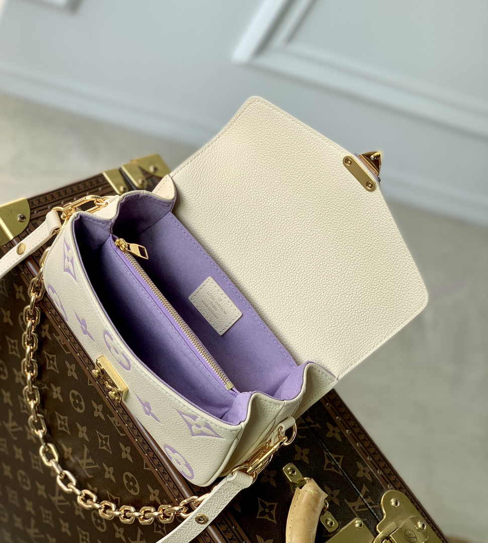 Louis Vuitton Pochette Métis East West M46596 Purple Empreinte Leather - Default Title - View 8