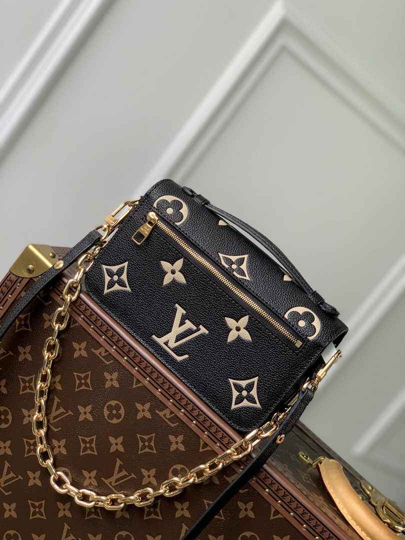 Louis Vuitton Pochette Métis East West M46596 Black Empreinte Leather - Default Title - View 3