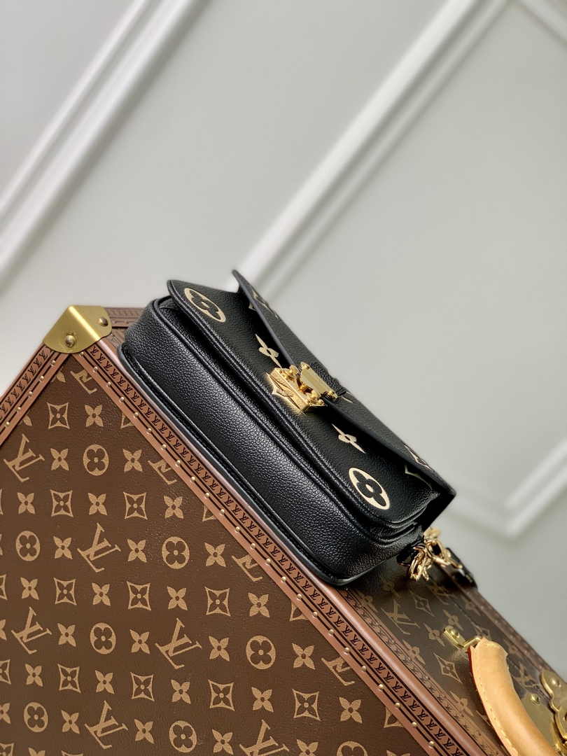 Louis Vuitton Pochette Métis East West M46596 Black Empreinte Leather - Default Title - View 5