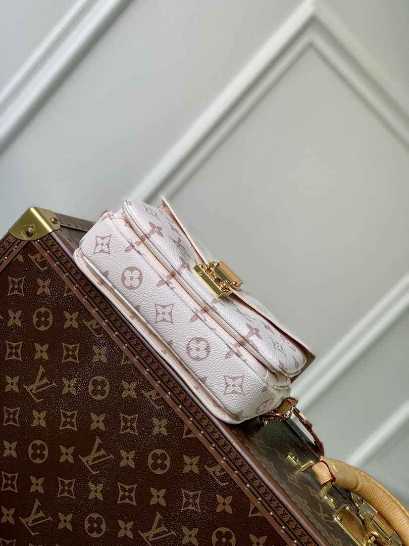 Louis Vuitton Pochette Métis East West M46914 Beige Cowhide-leather trim - Default Title - View 5