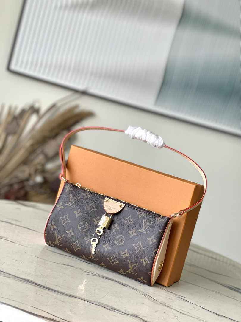 Louis Vuitton Pochette Tirette Bag M47123 Monogram coated canvas - Default Title - View 1