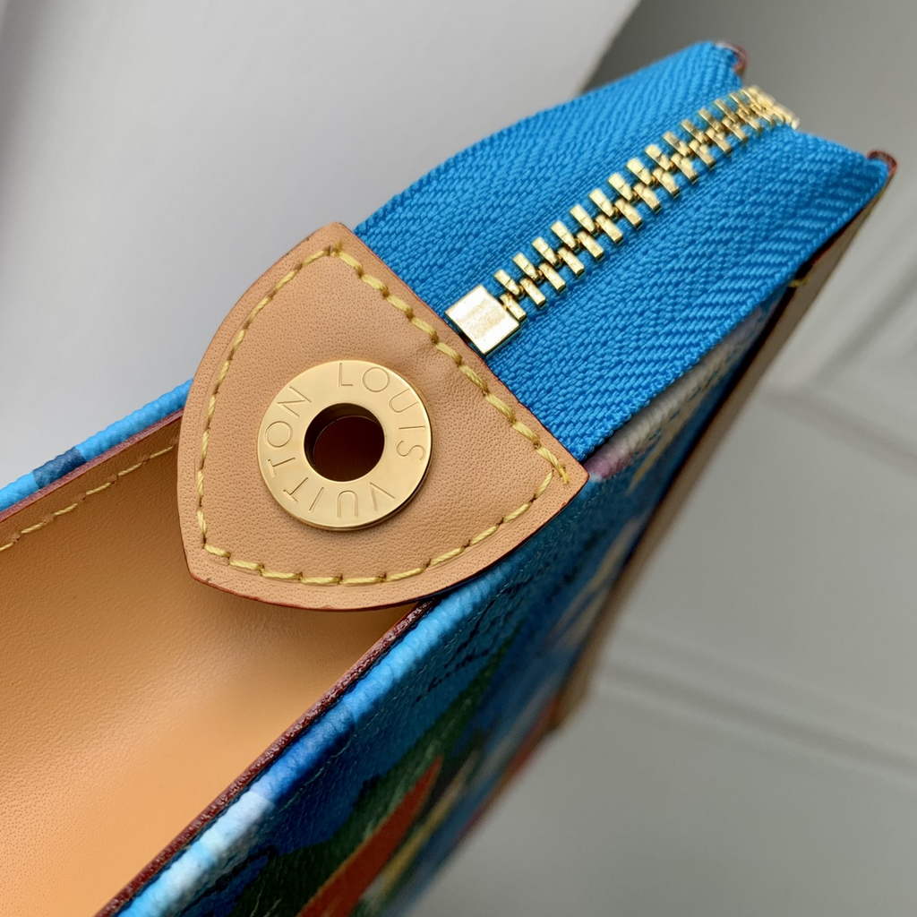 Louis Vuitton Pochette Voyage Bag M83465 Blue