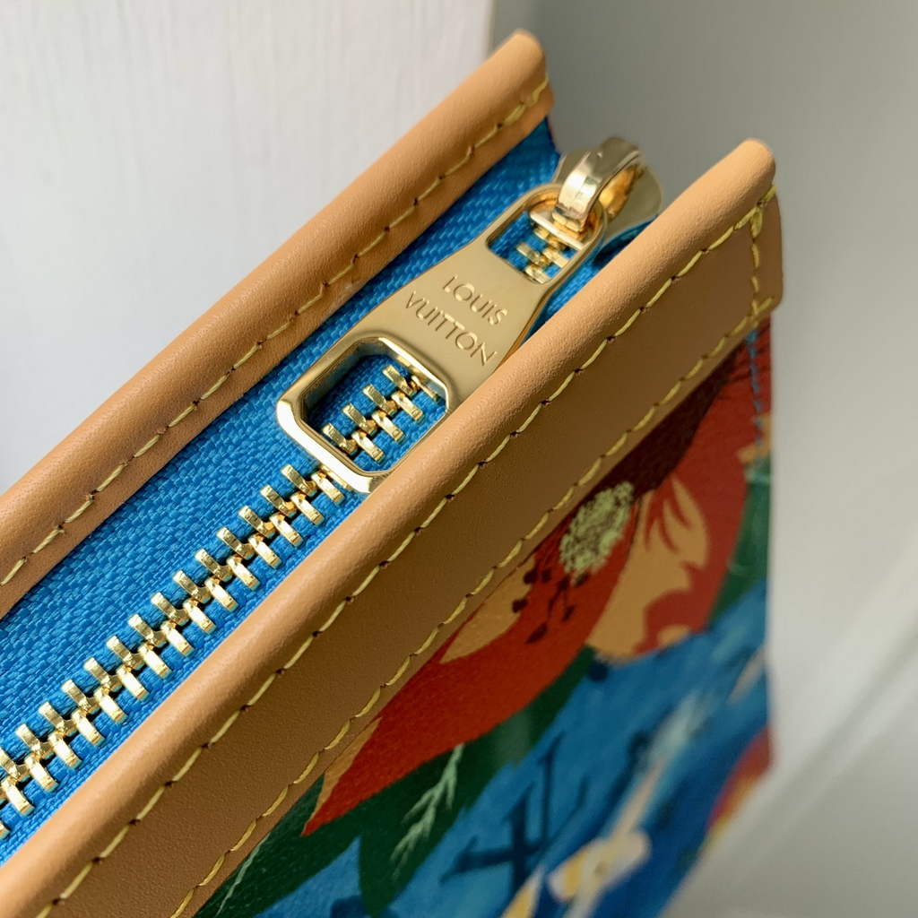 Louis Vuitton Pochette Voyage Bag M83465 Blue