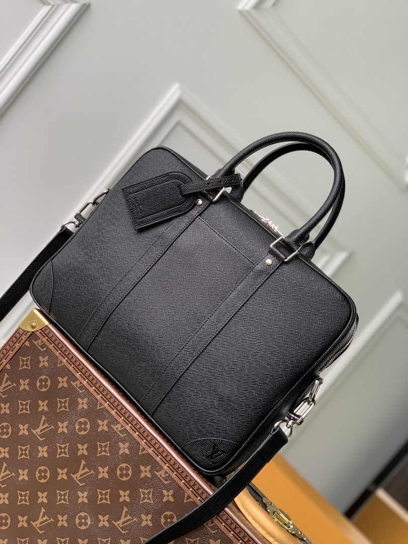 Louis Vuitton Porte-Documents Voyage PM M30925 Black Leather - Default Title - View 1