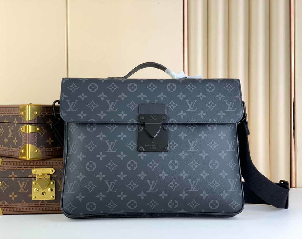 Louis Vuitton S Lock Briefcase M20835 Black - Default Title - View 1