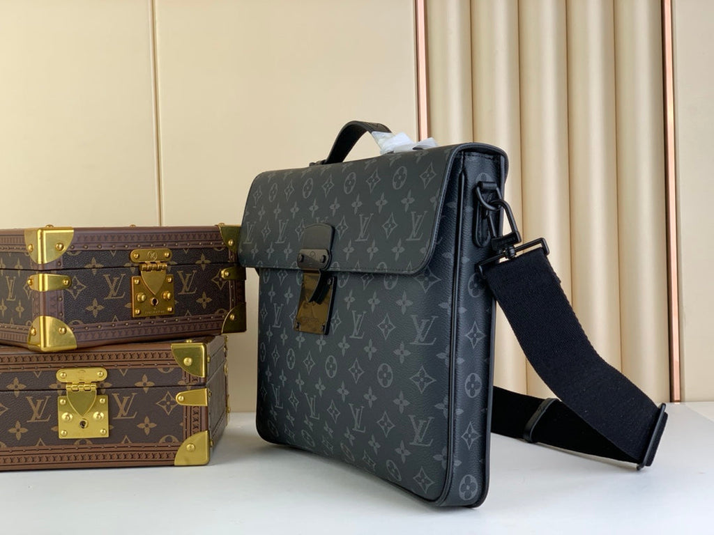 Louis Vuitton S Lock Briefcase M20835 Black - Default Title - View 2